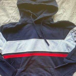 American Eagle Outfitters Navy and Red Hoodie